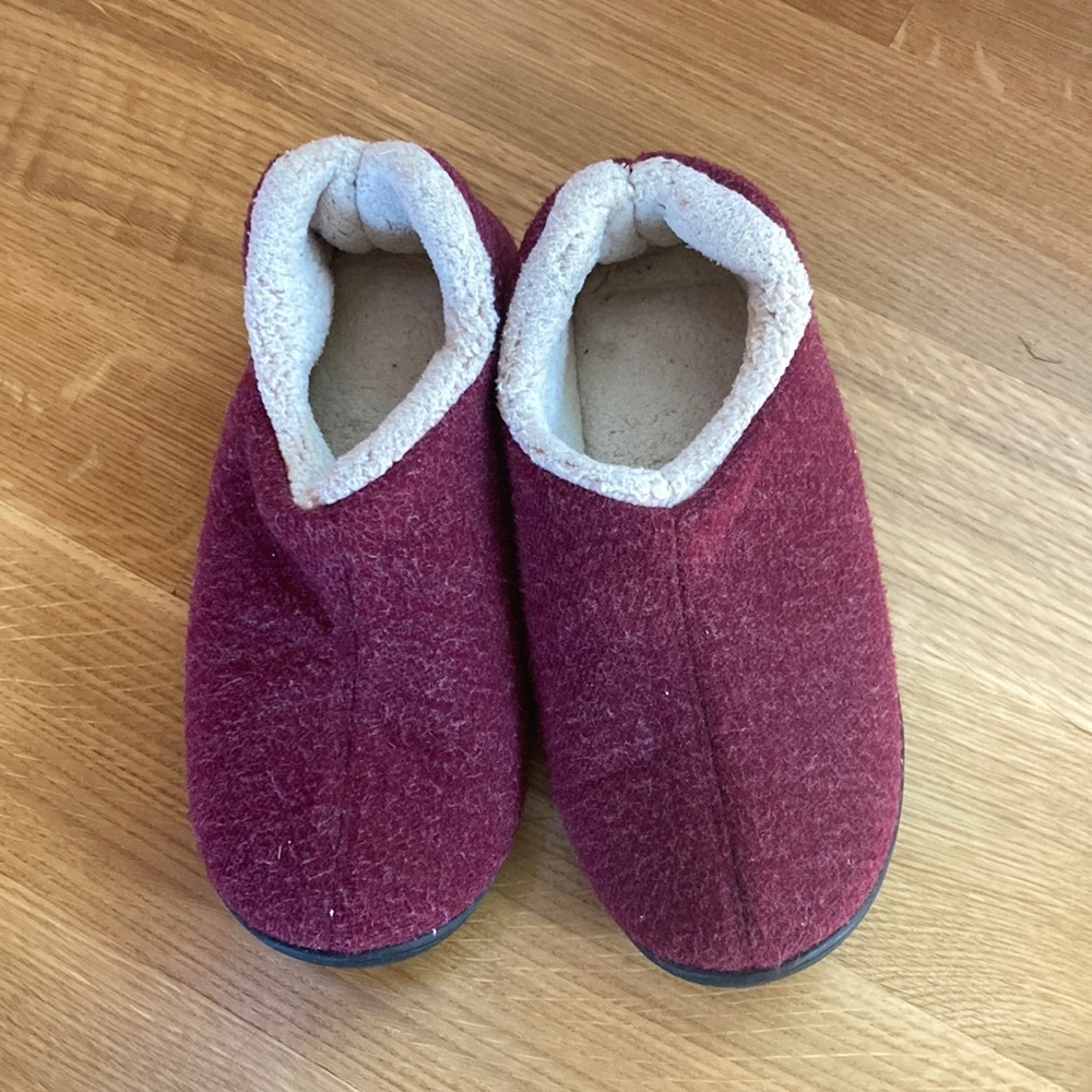 Cozy memory foam red slippers loafers ultraideas size 9